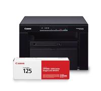 Canon Laser Printer MF3010 All in One with 2 Cartridges ideal for home and small offices, black and white laser printer (Bundle)