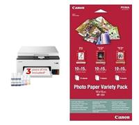 Canon MAXIFY GX1050 Wireless Colour 3-in-1 Refillable MegaTank Inkjet Printer - A4 Print, Copy, Scan - Wi-Fi, Cloud Link, Ethernet Connectivity - Home Office Printer, Includes 6 x Ink Bottles