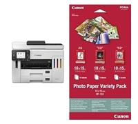 Canon MAXIFY GX7150 Compact Office Printer - Colour Printers & Scanners All-in-One Wireless | MegaTank Inkjet Printer, Copier, Scanner | Wi-Fi, Ethernet & USB Connectivity & 10 x 15 cm Photo Paper