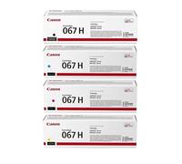 Canon Original 067H High Yield Genuine Toner Set Multipack - Black, Cyan, Magenta, Yellow i-SENSYS LBP-630, LBP-631CW, LBP-633CDW, MF650, MF651CW, MF655CDW, MF655CX, MF657CDW
