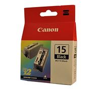 CANON Pack of 2 BCI-15 Ink Cartridges - Black for Canon Bubble Jet i 70, 80