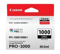 Canon Ink Cartridge PFI-1000MBK Matte Black 80ml – 5-year warranty
