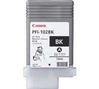 Canon 0895B001AA Original Canon PFI 102BK Black Ink Cartridge, 130ml