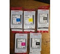 Canon PFI-120 5 Colour Orignal Ink Cartridge/tanks Multipack 130ml each