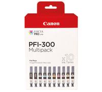 Canon PFI-300 10 Ink Cartridge Multipack