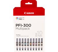 Canon PFI-300 MBK/PBK/CO/GY/R/C/M/Y/PC/PM 10 Ink Cartridge Multipack