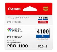 Canon PFI-4100 Genuine Blue Ink Tank, Compatible with imagePROGRAF PRO-1100 Printers