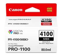 Canon PFI-4100 Genuine Matte Black Ink Tank, Compatible with imagePROGRAF PRO-1100 Printers