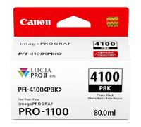 Canon PFI-4100 Genuine Photo Black Ink Tank, Compatible with imagePROGRAF PRO-1100 Printers