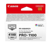 Canon PFI-4100PGY Genuine Printer Ink Cartridge - High Performance & Fade Resistant Ink (1 x Photo Grey Cartridge) - Compatible with imagePROGRAF PRO-1100