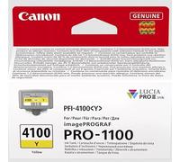Canon PFI-4100Y Genuine Printer Ink Cartridge - High Performance & Fade Resistant Ink (1 x Yellow Cartridge) - Compatible with imagePROGRAF PRO-1100