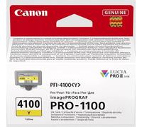 Canon PFI-4100Y Genuine Printer Ink Cartridge - High Performance & Fade Resistant Ink (1 x Yellow Cartridge) - Compatible with imagePROGRAF PRO-1100