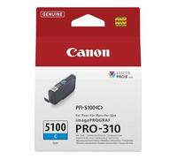Canon PFI-5100C Genuine Printer Ink Cartridge - High Performance & Fade Resistant Ink (1 x Cyan Cartridge) - Compatible with imagePROGRAF PRO-310