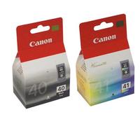 Canon PG-40 Black & CL-41 Colour Ink Cartridge Combo Pack - 0615B043
