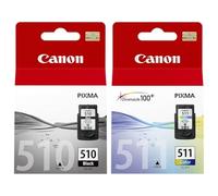 Canon PG-510 & CL-511 Ink Cartridge Combo Pack - Ink For PIXMA IP2700 IP2702 MP240 MP250 MP480 MP490 MP495 MX340 MX410 - Recycling Pack Included