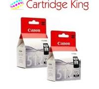 Canon PG-512 Black Printer Ink Cartridge 2 pack - 2969B001