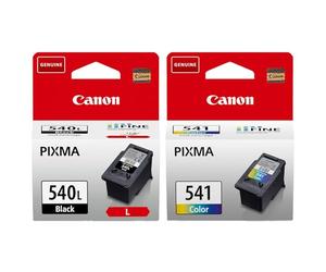 Canon PG-540L High Yield Genuine Black Printer Ink Cartridge - Prints Up to 300 A4 Pages, Compatible with PIXMA MX, MG & TS Series, Includes CL-541 Genuine Colour Ink Cartridge