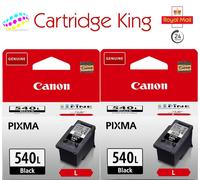 Canon PG-540L (LARGE) Black Printer Ink Cartridge 2 pack - 5224B001