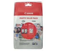 Canon PG-545XL/CL-546XL High Yield Ink Cartridge + Photo Paper Value Pack