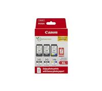 Canon PG-545XL/CL-546XL High Capacity 3 Ink Cartridge & Photo Paper Value Pack - 8286B015 (Original)