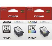 Canon PG-575 CL-576 Genuine Black & Colour Ink Cartridges Multipack