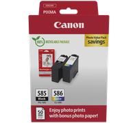 Canon PG-585/CL-586 Ink Cartridge + Photo Paper Value Pack