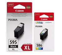 Canon PG-595XL Black and CL-586 Colour Ink For PIXMA TS4150i TS6550i TS7550i