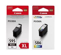 Canon PG-595XL High Yield Black & CL-586 Colour - Ink For PIXMA TS4150i TS6550i TS7550i