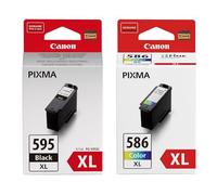 Canon PG-595XL High Yield Black & CL-586XL Colour - Ink For PIXMA TS4150i TS6550i TS7550i