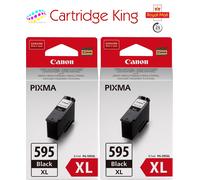 Canon PG-595XL High Yield Black Ink Cartridge 2 pack - 7170C001