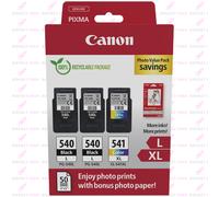 Canon PG-540L x2/CL-541XL + Glossy Photo Paper Photo Black/Colour