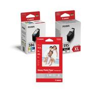 Canon PG-595XL Black CL-586XL Colour Ink Cartridge For TS4150i TS6550i TS7550i