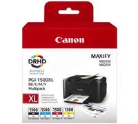 Canon PGI-1500XL 4 Colour Ink Cartridge Multipack (9182B004)