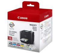 Canon PGI-2500XL Black/Cyan/Magenta/Yellow High Yield Ink Cartridge Multipack 9ml + 3x 19.3ml (4 Pack) - 9254B004