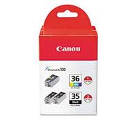 Canon PGI-35 Black Twin & CLI-36 Colour Ink Cartridge Bundle Pack
