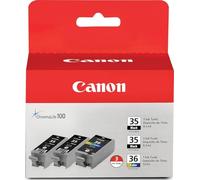 Canon PGI-35 Black Twin & CLI-36 Colour Ink Cartridge Bundle Pack