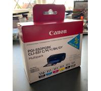 Canon PGI-550PGBK + CLI-551 C/M/Y/BK/GY Multipack (INC VAT) BOXED GENUINE
