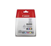 Canon PGI-570 BK CLI-571 BK C M Y PGBK Pack of 5 cartridges (Black Cyan Magenta Yellow Office Black Colour) Genuine Canon (Plastic Pack)