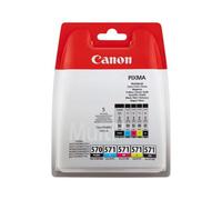 Canon PGI-570/CLI-571 Standard Capacity Ink Cartridge Multipack 15ml + 4x 6.5ml (5 Pack) - 0372C004