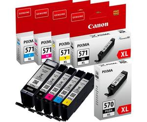 Canon PGI-570XL/CLI-571XL Full Set Original Inks (5 Pack)