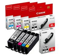 Canon PGI 570XL CLI 571XL Multipack (BK/C/M/Y) - Suitable for PIXMA MG5700, MG5750, MG5751, MG5752, MG6800, MG6850, MG6851, MG6853, MG7700, MG77555 0, MG777 51, MG7752, MG7753