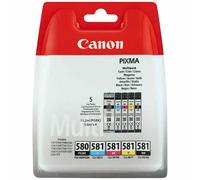 Canon PGI-580 CLI-581 + PGI-580XL CLI-581XL Ink Cartridges for PIXMA TS6250 Lot