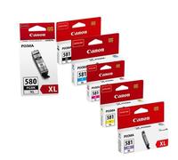 Canon PGI-580PGBKXL/CLI-581BK/PBXL Ink Cartridge Multipack (Includes Photo Blue) (6 Pack)