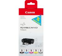 Original Canon Ink Cartridge PGI-9 BK / Cyan / Yellow / Clear Multipack 4 Pack