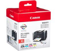 Canon PGI1500XL BK/C/M/Y Multipack Ink 4 Cartridges Original black/cyan/Magenta/yellow, XL