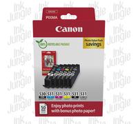 Canon PGI530 CLI531 Black Cyan Magenta Yellow Grey Ink Cartridges For TS8751
