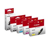 CANON CLI-551BK ink cartridge black standard capacity 1.800 pages 1-pack