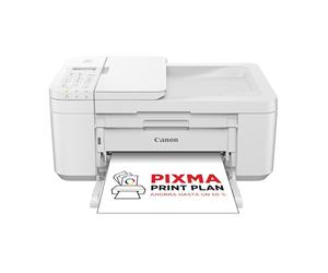 Canon PIXMA TR4750i - Multifunction Wireless Printer 4-in-1 - Print, Scan, Copy, Fax - Front/Back, ADF 20 Sheets, 4x6 Borderless Photo Printing, Compatible with PIXMA Print Plan, White