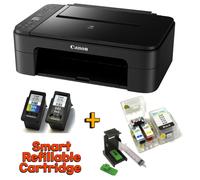 CANON PIXMA TS3350 All-in-One Wireless Inkjet Printer with smart refillable set