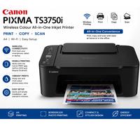 Canon PIXMA TS3750i Wireless Colour All-in-One Inkjet Printer A4 Print Copy Scan